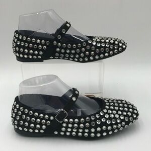 BNWT Women's A New Day Black Studded Flats